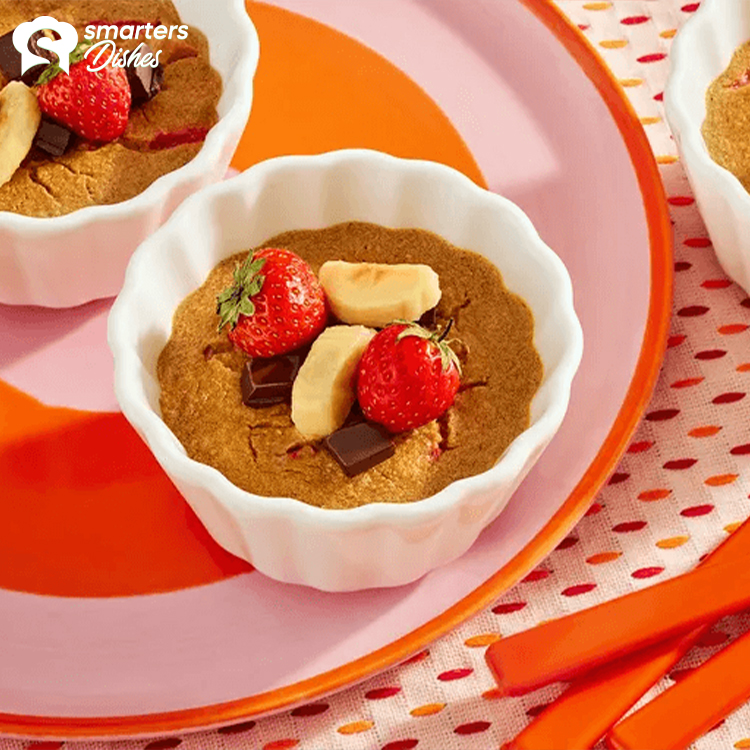 Strawberry Banana Blended Baked Oats